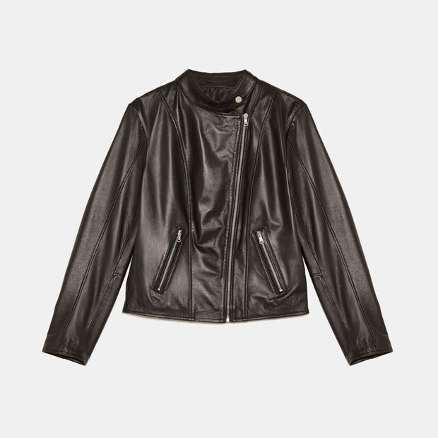 Chaqueta Biker De Mujer, Negro