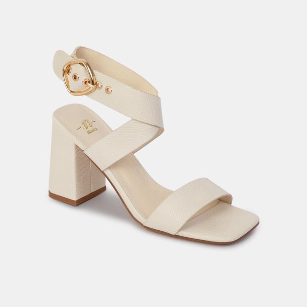 Sandalias Casuales Mujer Bata , Off White