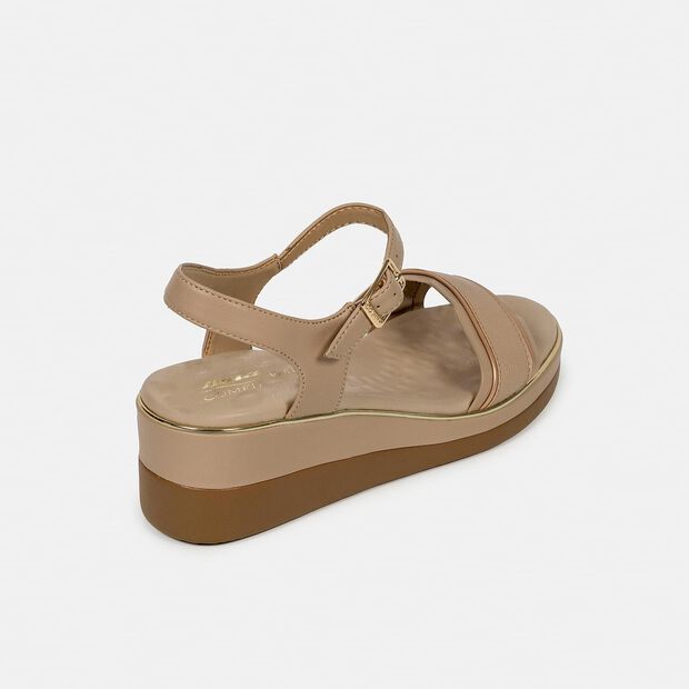 Sandalias Casuales Mujer Bata Comfit , Nude