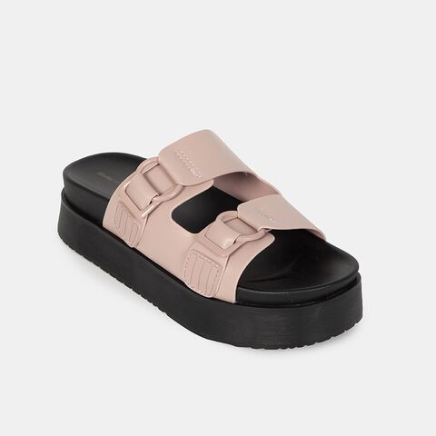 Sandalias Casuales Mujer Bata Red , Palo Rosa