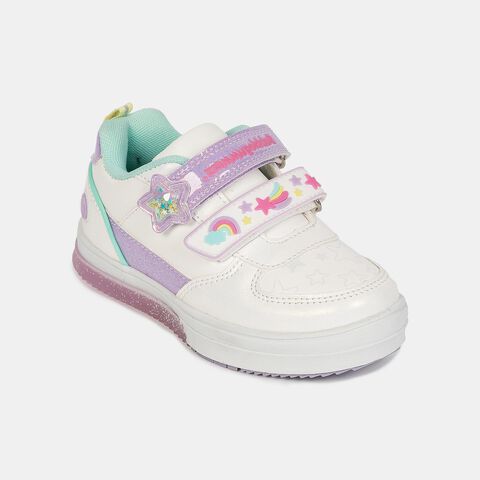 Zapatillas Con Luces Infantil Ni&ntilde;a Bubblegummers , Blanco Brillante