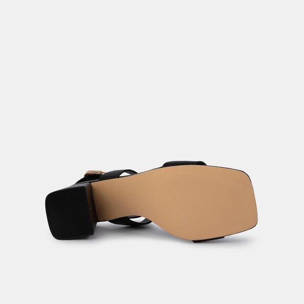 Sandalias Casuales Mujer Bata , Negro