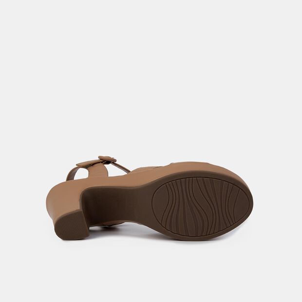 Sandalias Casuales Mujer Bata Comfit , Camel