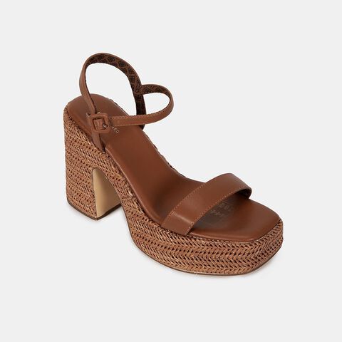 Sandalias Casuales Mujer Bata Red , Marrón