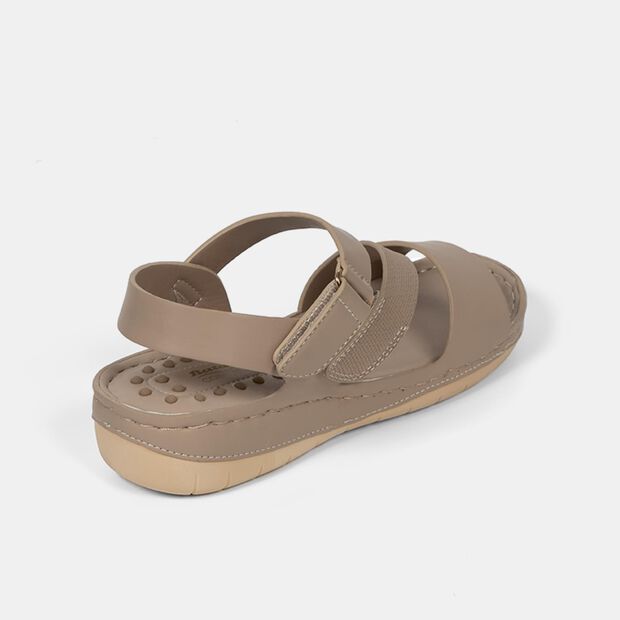 Sandalias Casuales Mujer Bata Comfit , Beige