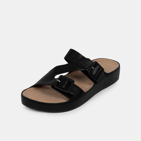 Sandalias Casuales Mujer Bata Comfit , Negro