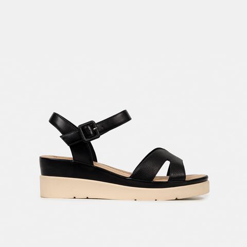Sandalias Casuales Mujer Bata Comfit , Negro