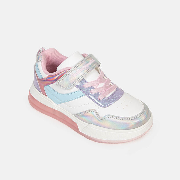 Zapatillas Con Luces Infantil Ni&ntilde;a Bubblegummers , Blanco